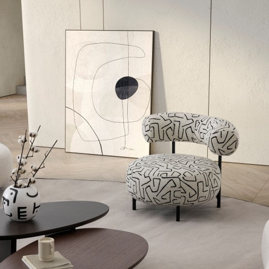 Bon Bon Fabric Armchair  - Various Options - The Furniture Mega Store 