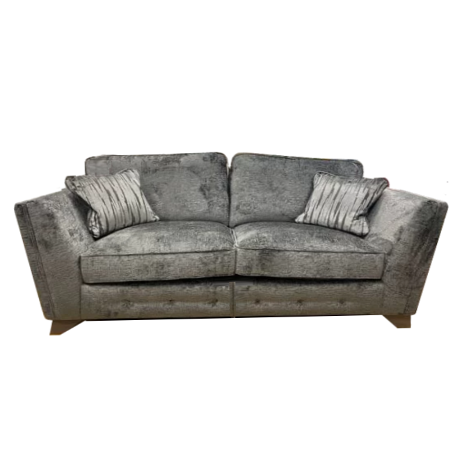 Pandora Fabric Sofa Collection - Choice Of Pillow or Classic Back, Sizes, Fabrics & Feet - The Furniture Mega Store 