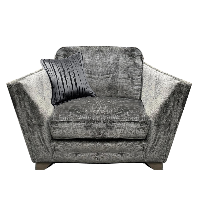 Pandora Armchair & Love Chair Collection - Choice Of Fabrics & Feet - The Furniture Mega Store 