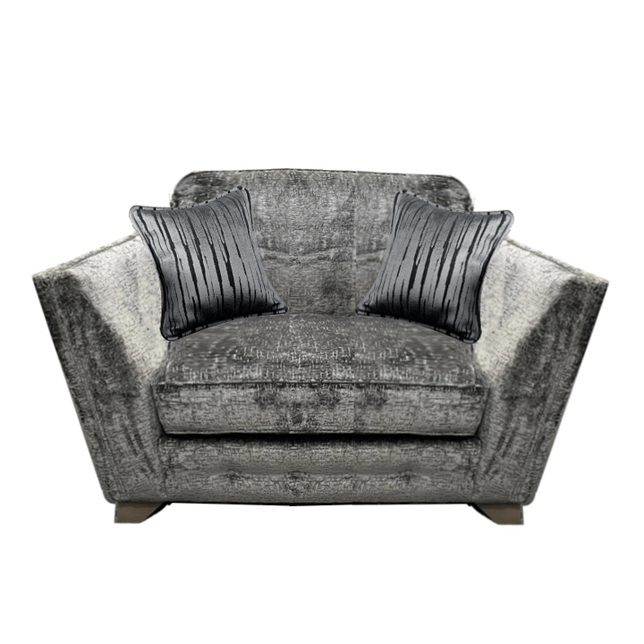 Pandora Armchair & Love Chair Collection - Choice Of Fabrics & Feet - The Furniture Mega Store 