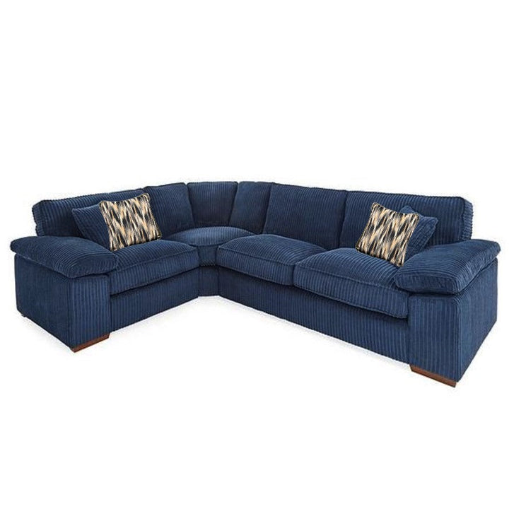 Dexter Fabric Corner Sofa Collection - Choice Of Fabrics & Feet - The Furniture Mega Store 