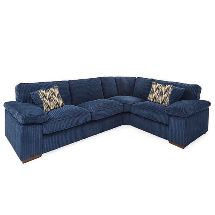 Dexter Fabric Corner Sofa Collection - Choice Of Fabrics & Feet - The Furniture Mega Store 