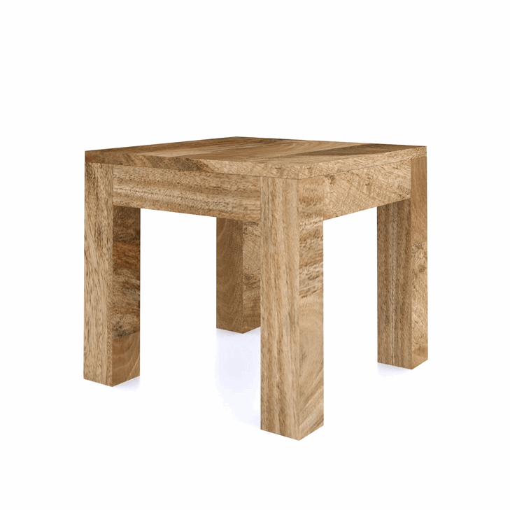 Cuban Mango Wood Lamp Table - The Furniture Mega Store 