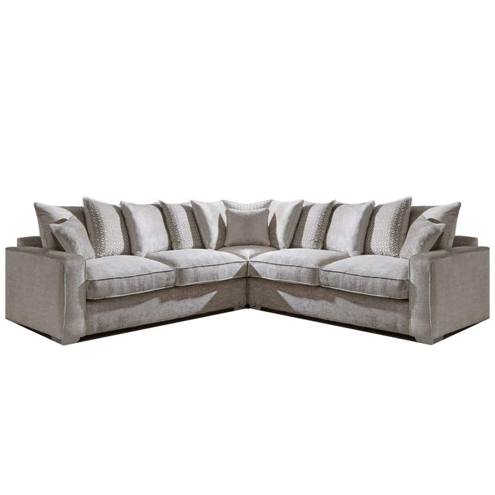 Chicago Fabric Corner Sofa - Pillow Or Classic Back - The Furniture Mega Store 