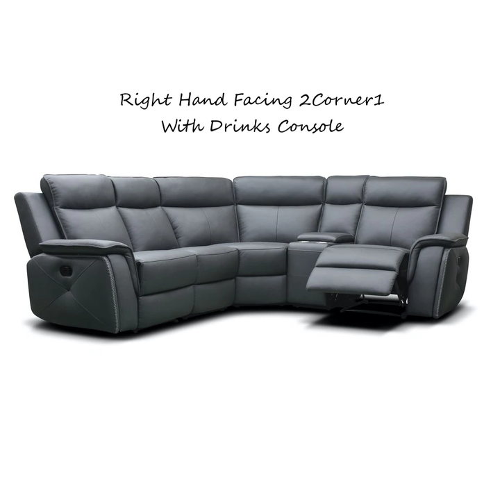 Clayton Leather Modular Recliner Sofa & Chair Collection - Choice Of Colours - The Furniture Mega Store 