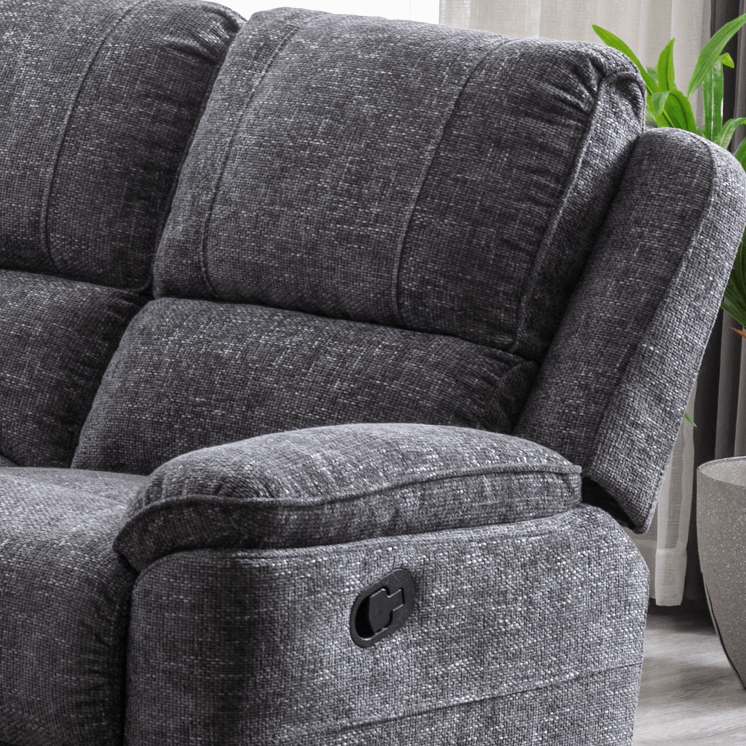 Barley Corner Recliner Sofa - Optional Drinks Console+Wireless Charging Pad - The Furniture Mega Store 