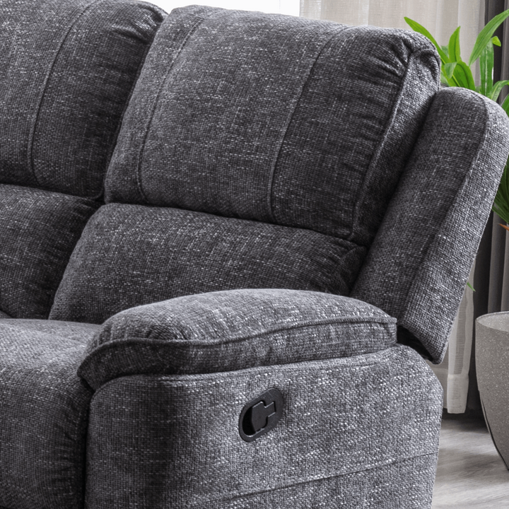 Barley Corner Recliner Sofa - Optional Drinks Console+Wireless Charging Pad - The Furniture Mega Store 