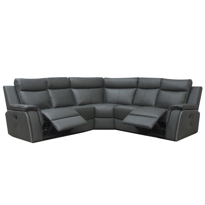 Clayton Leather Modular Recliner Sofa Collection - Choice Of Colours - The Furniture Mega Store 