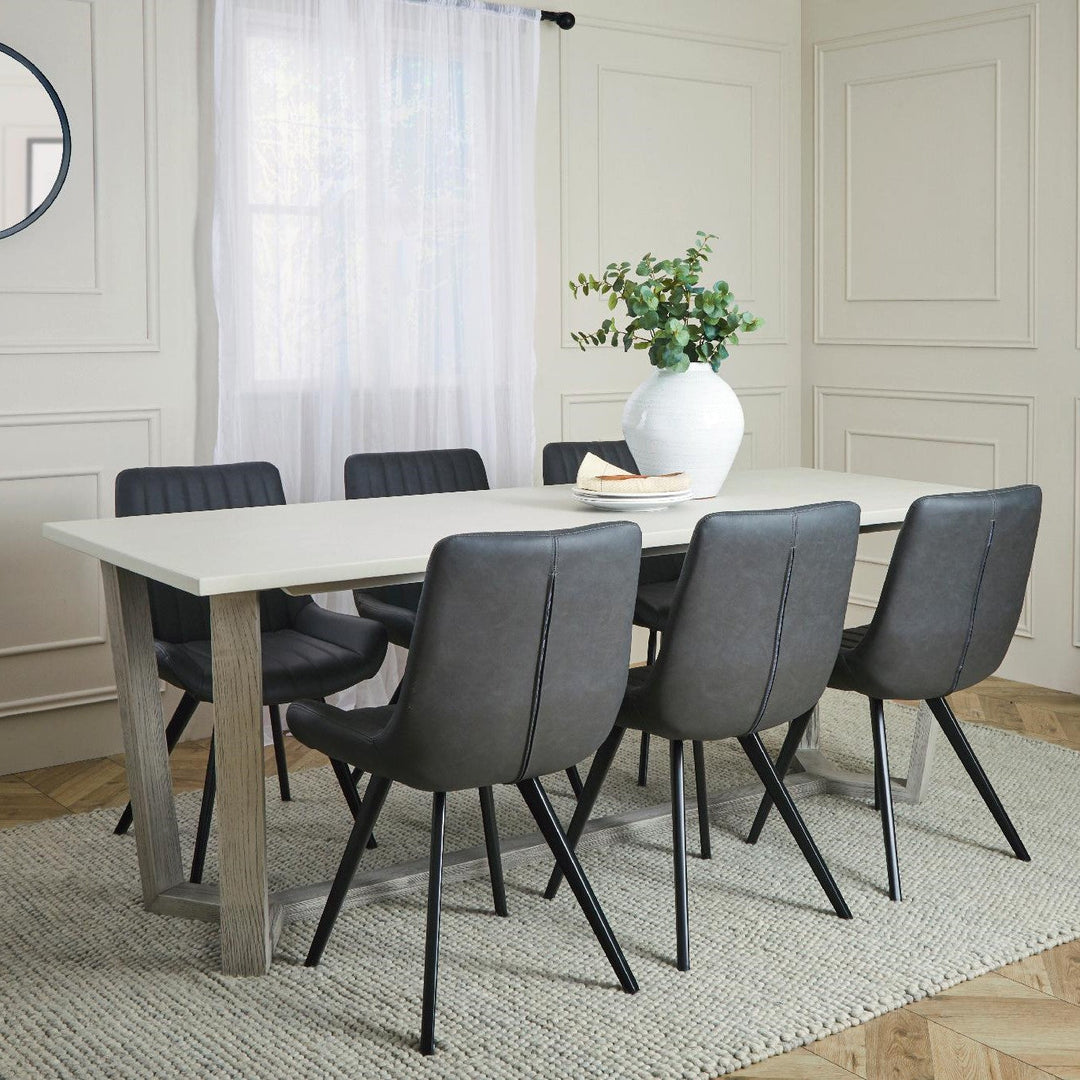 Docklands Large Dining Table - 210cm - The Furniture Mega Store 