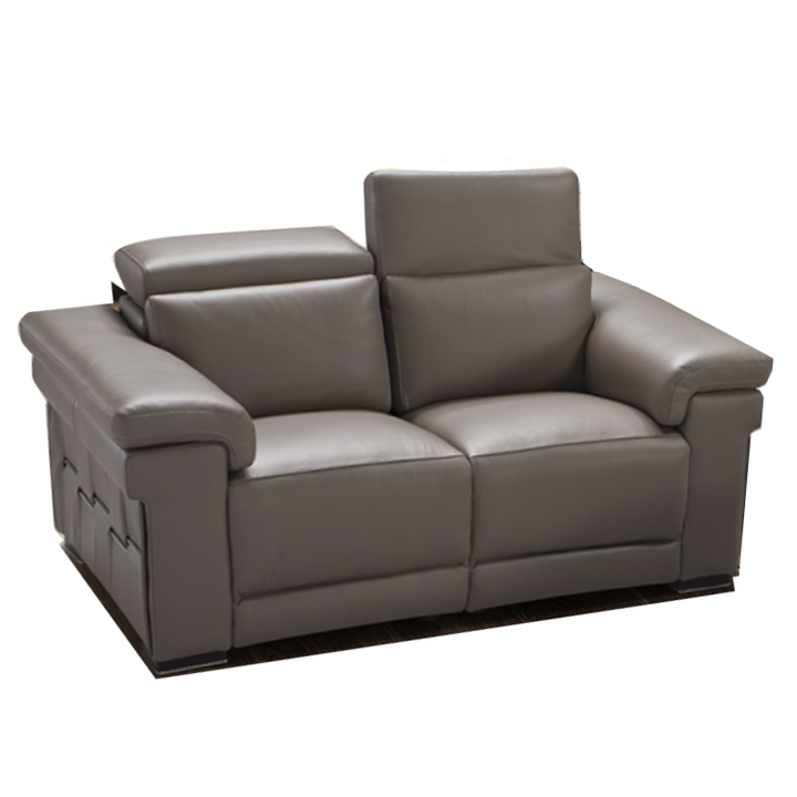 Elettra Italian Leather Power Recliner With Adjustable Headrests Sofa & Chair Collection - The Furniture Mega Store 