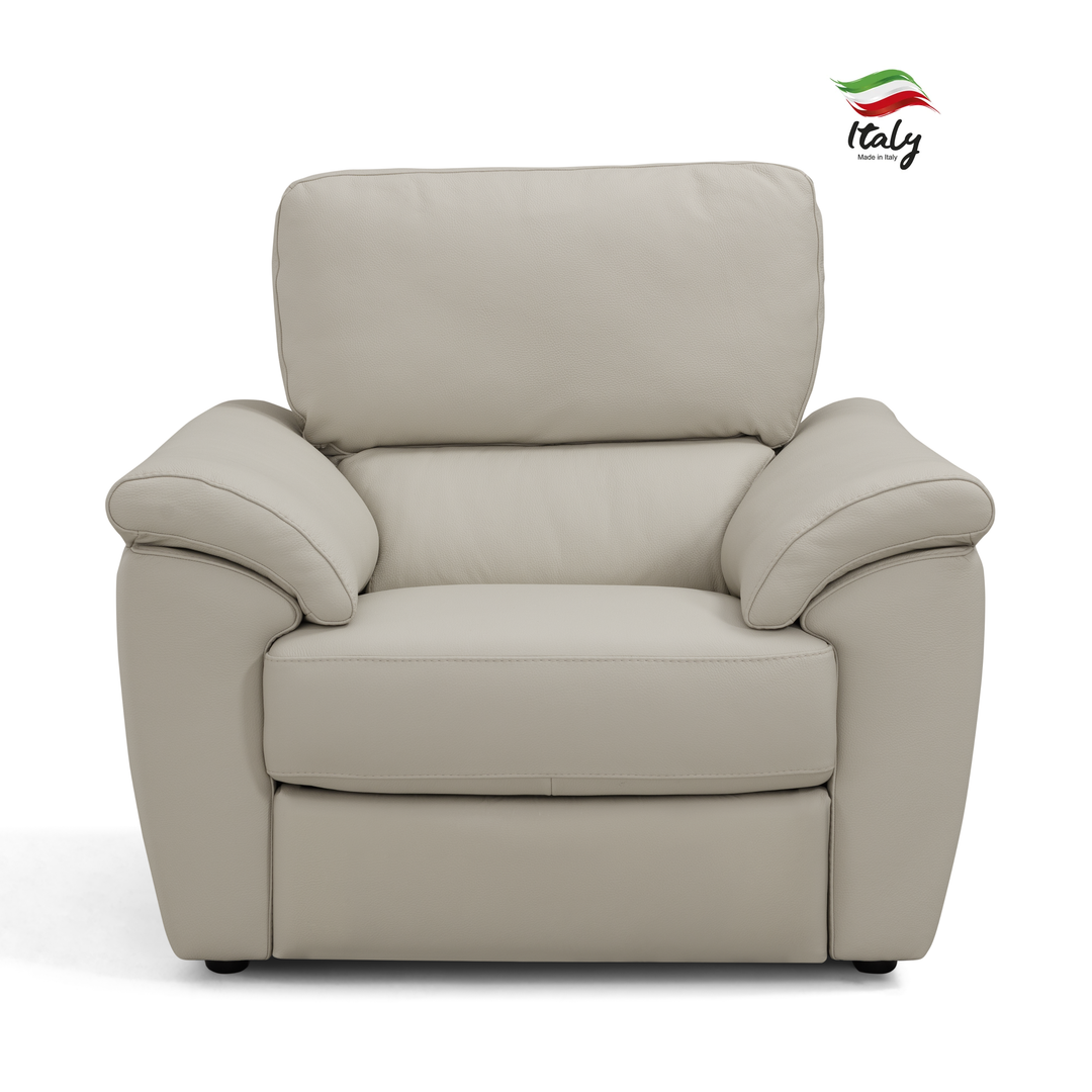 Egeo Italian Leather Power Recliner Armchair - Choice Of Leathers - The Furniture Mega Store 