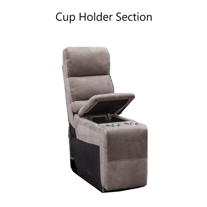 Ellis Modular Fabric Recliner Sofa & Chair Collection - Manual Recliner - The Furniture Mega Store 