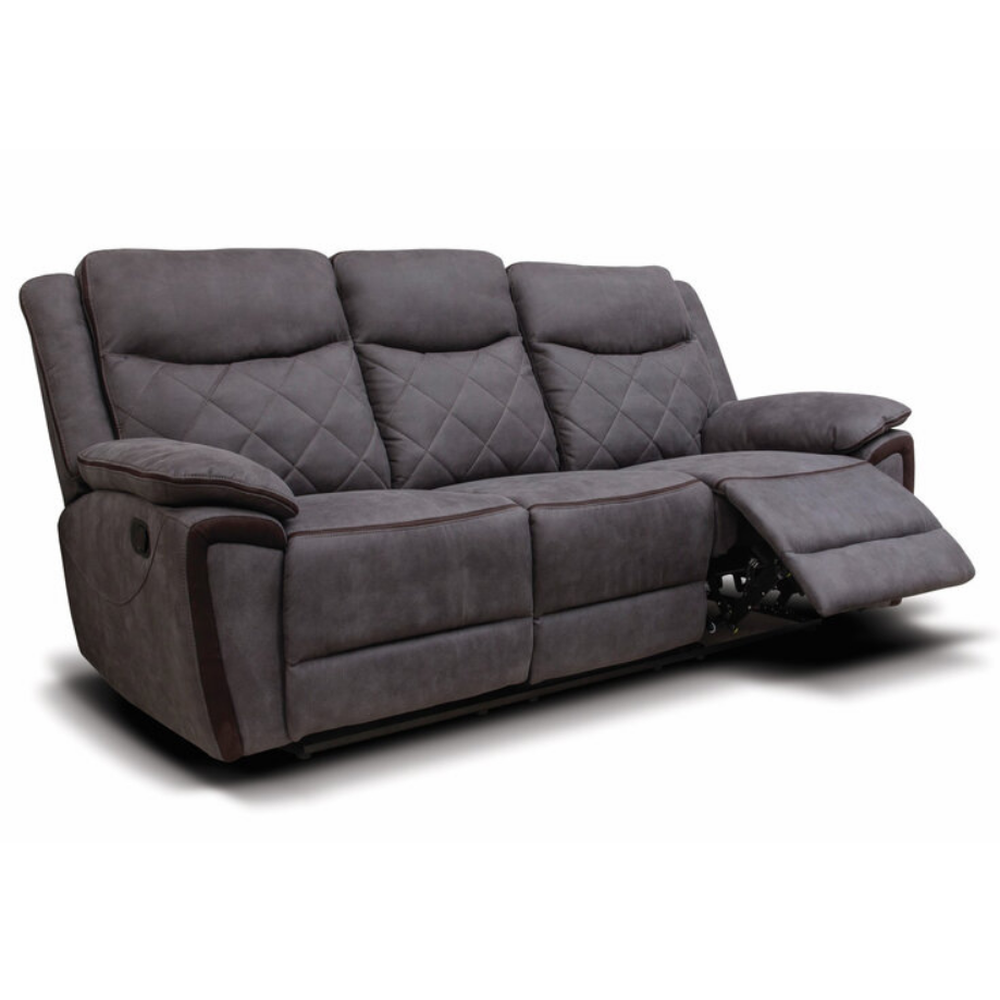 Foster Fabric Manual Recliner Sofa Collection - The Furniture Mega Store 