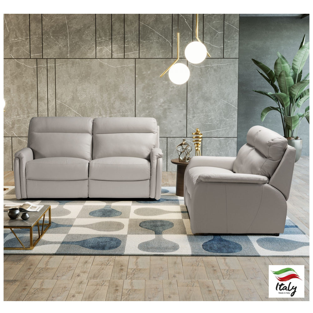 Fox Italian Leather 3 & 2 Seater Sofa Set - Choice Of Colours - The Furniture Mega Store 