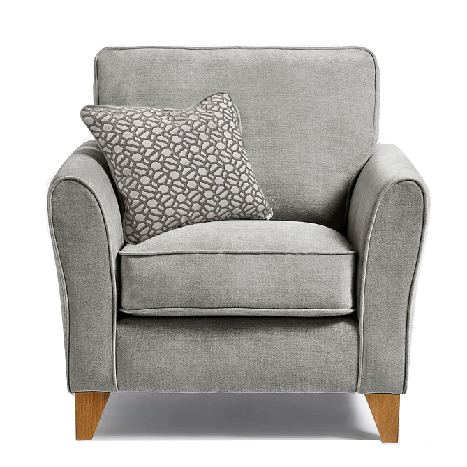 Fairfield Fabric Armchair & Love Chair - Choice Of Fabrics & Feet - The Furniture Mega Store 