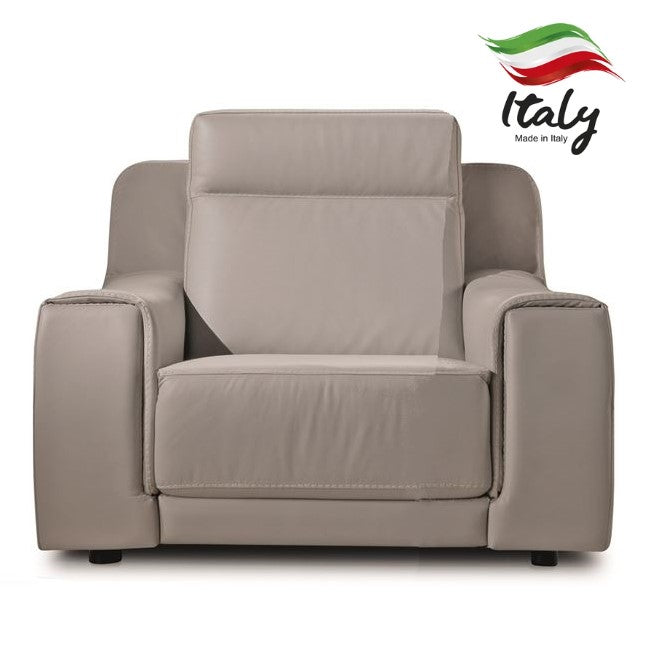 Funes Italian Leather Power Recliner Armchair - Choice Leathers - The Furniture Mega Store 