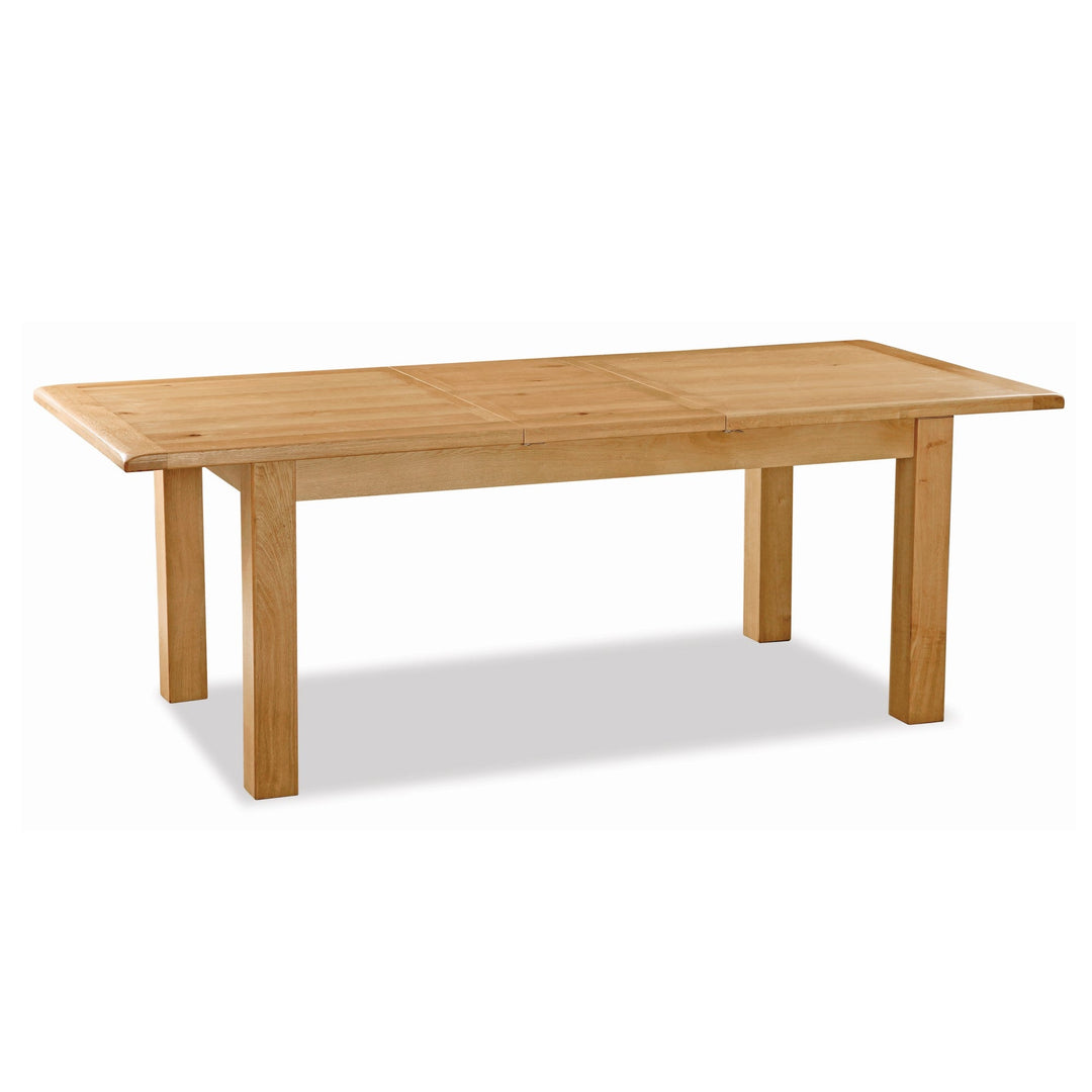 Sailsbury Solid Oak Large Extendable Dining Table - 180cm To 230cm - The Furniture Mega Store 