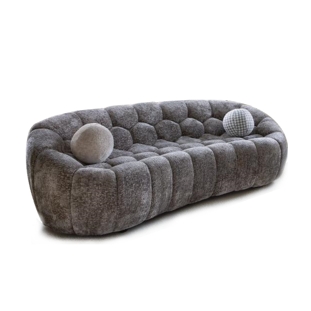 Curve Bubble Swivel Armchair - Choice Of Fabrics - The Furniture Mega Store 