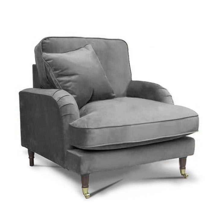 Rupert Velvet Sofa & Chair Collection - Choice Of Sizes & Colours - The Furniture Mega Store 