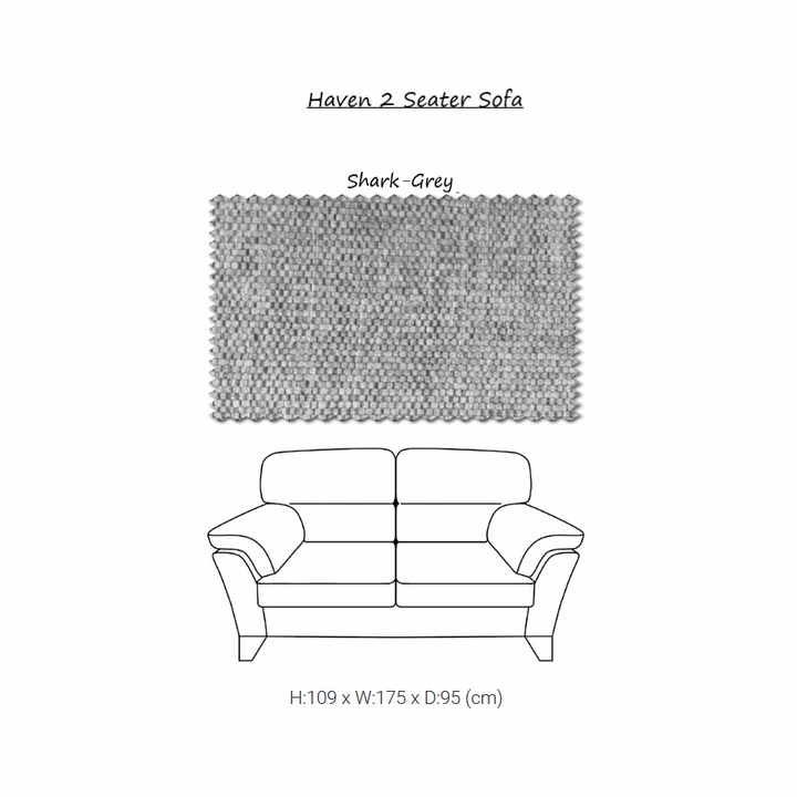 Haven Fabric Sofa Collection - Choice Of Sizes, Fabric & Feet - The Furniture Mega Store 