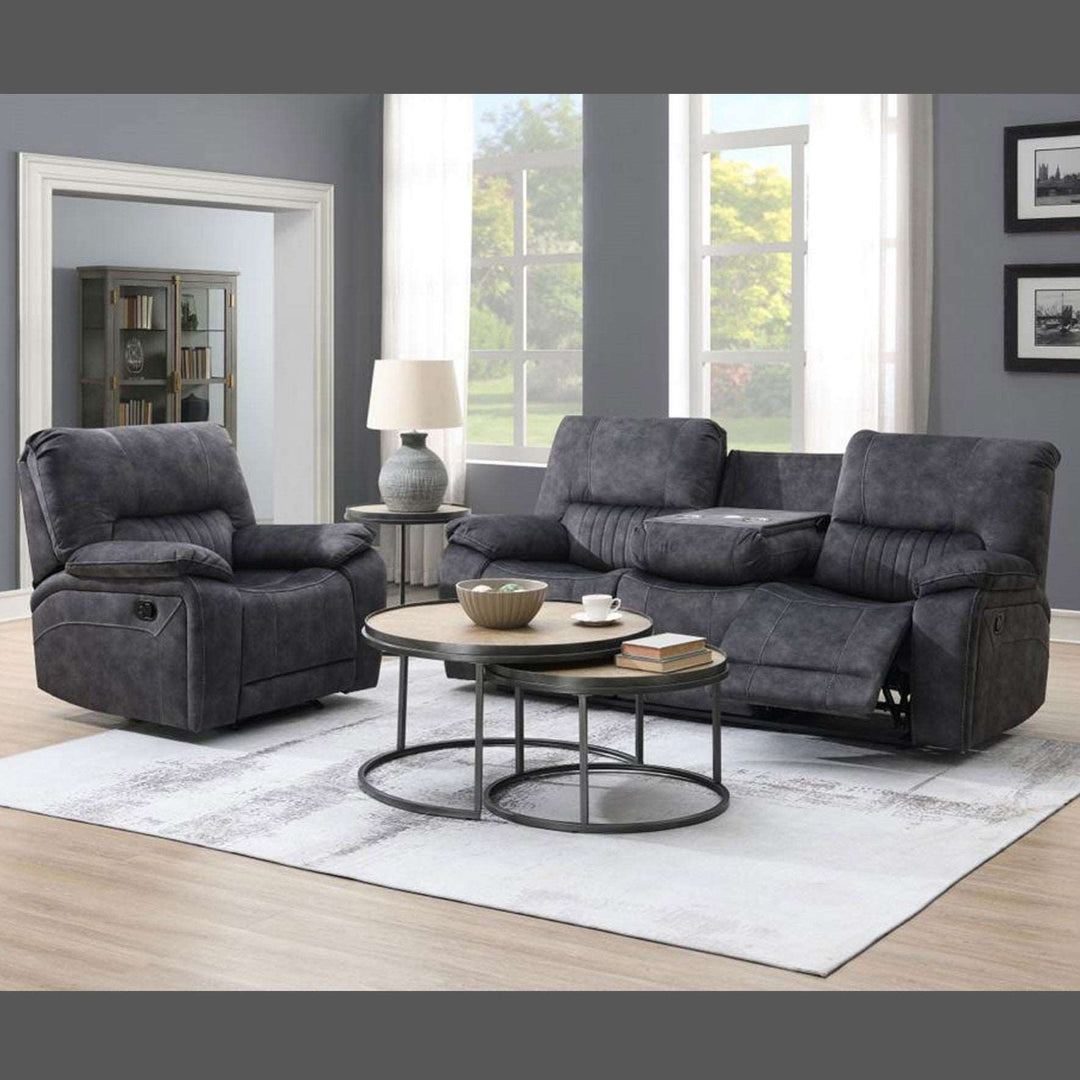 Dylan Fabric Manual Recliner Armchair - The Furniture Mega Store 