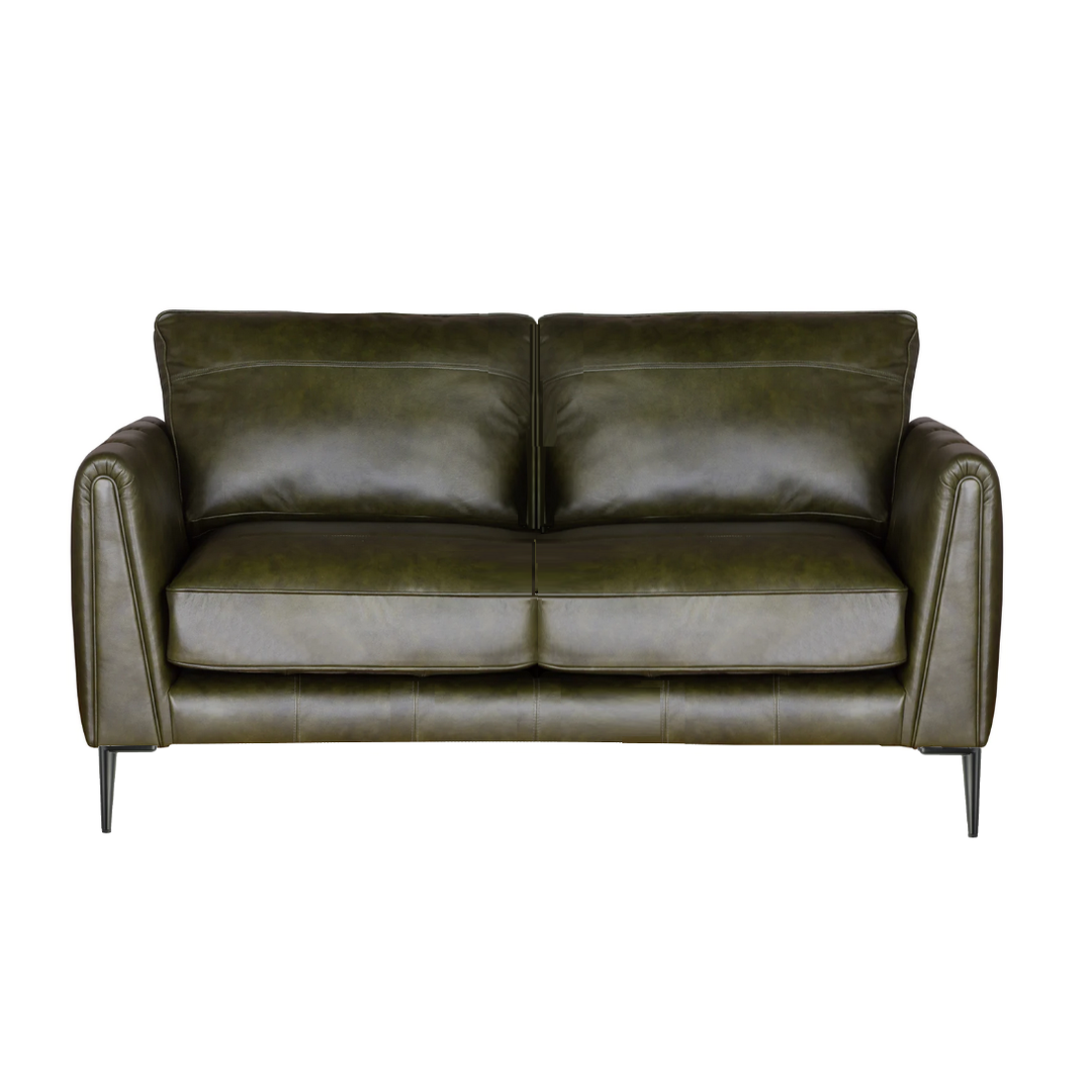 Harlow Leather Sofa Collection - Choice Of Leathers & Feet - The Furniture Mega Store 