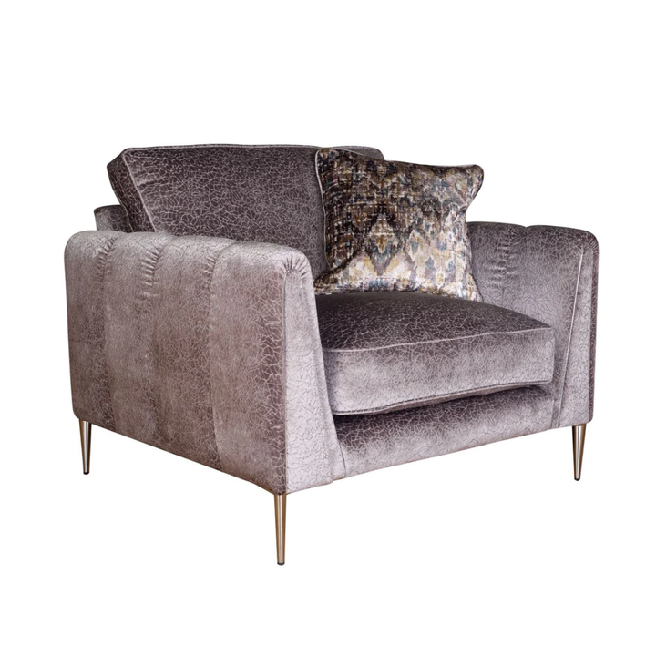 Harlow Fabric Love Chair - Choice Of Fabrics & Feet - The Furniture Mega Store 