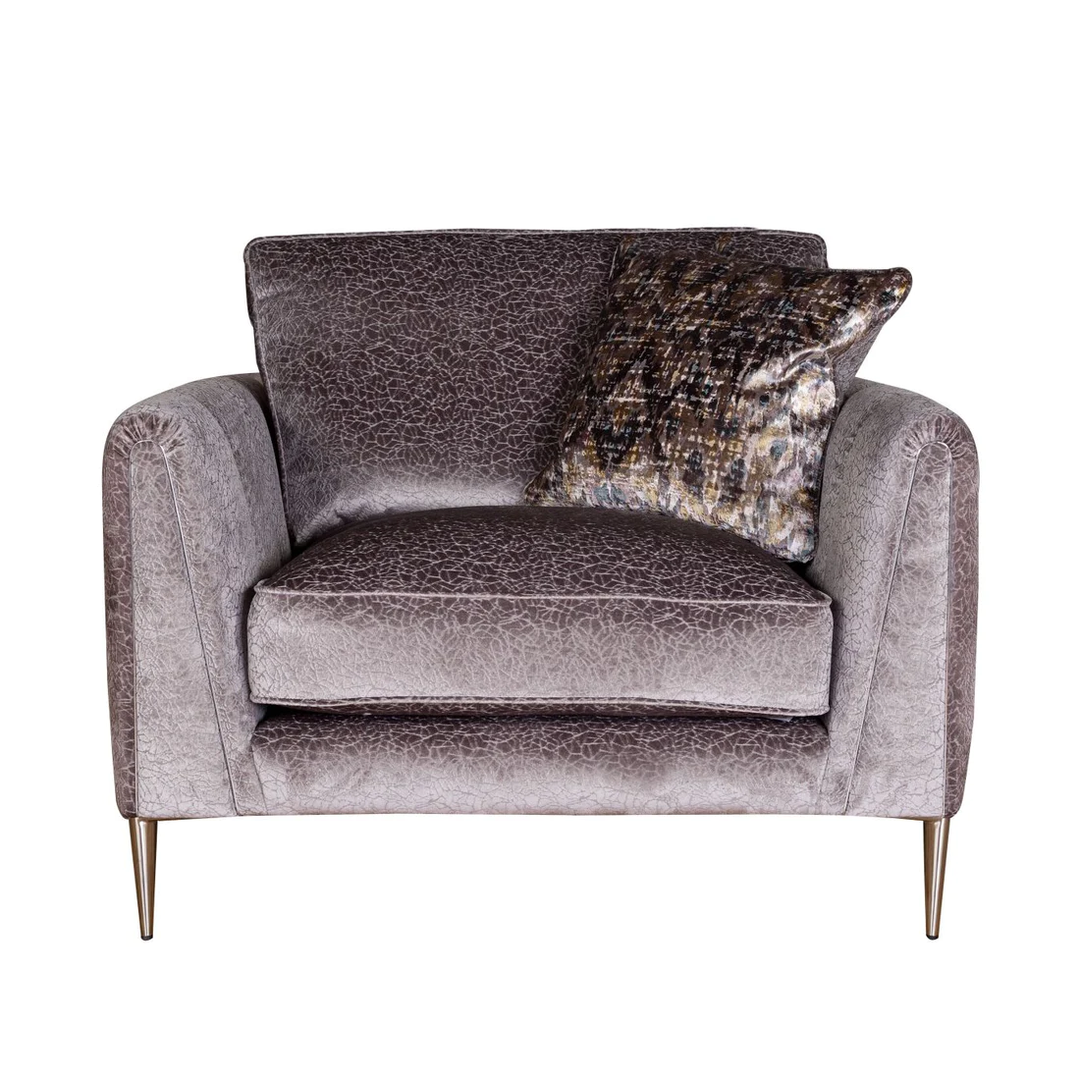 Harlow Fabric Love Chair - Choice Of Fabrics & Feet - The Furniture Mega Store 