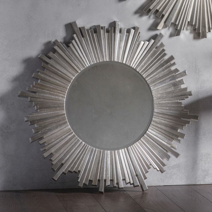 Harmony Round Starburst Mirror - 100cm - The Furniture Mega Store 