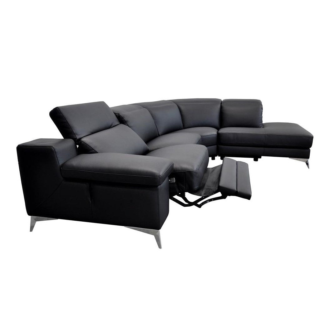 Hypnose Italian Leather Sectional Recliner Sofa - Various Options - The Furniture Mega Store 