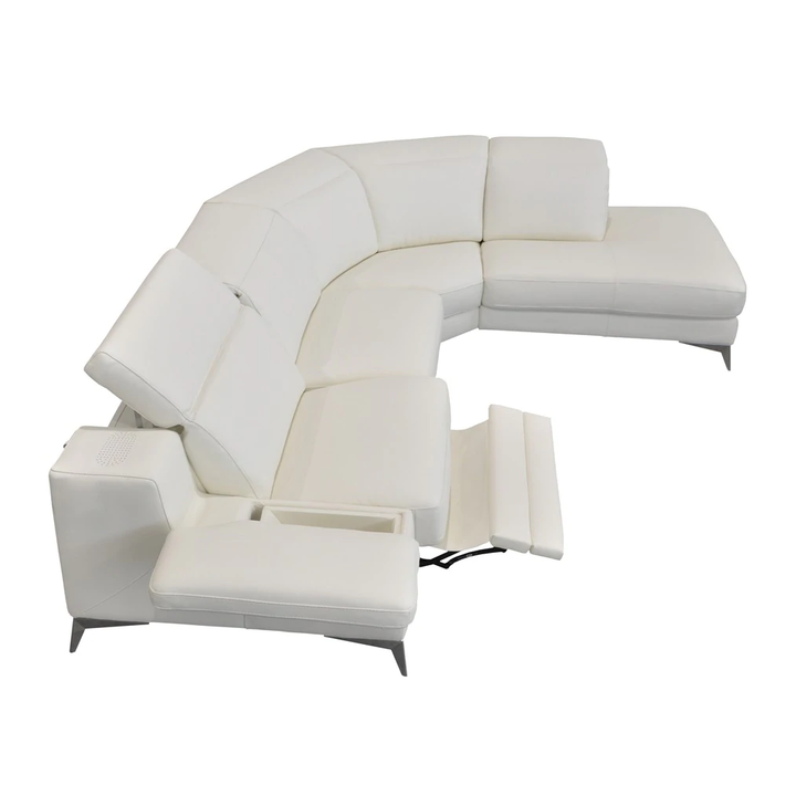 Hypnose Italian Leather Sectional Recliner Sofa - Various Options - The Furniture Mega Store 