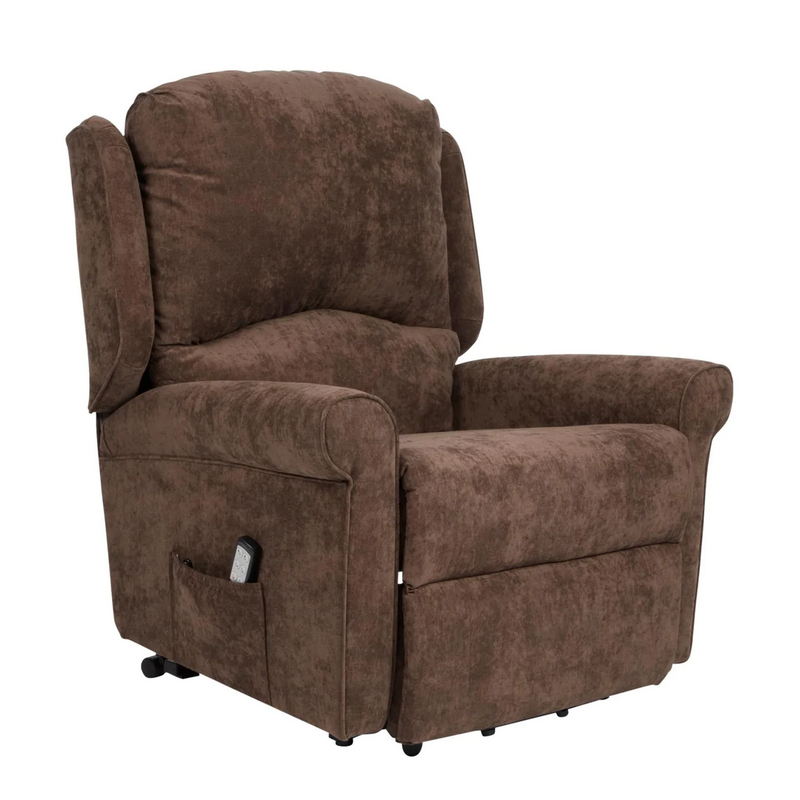 Hampton Dual Motor Rise & Recliner Chair - Choice Of Sizes & Fabric - The Furniture Mega Store 