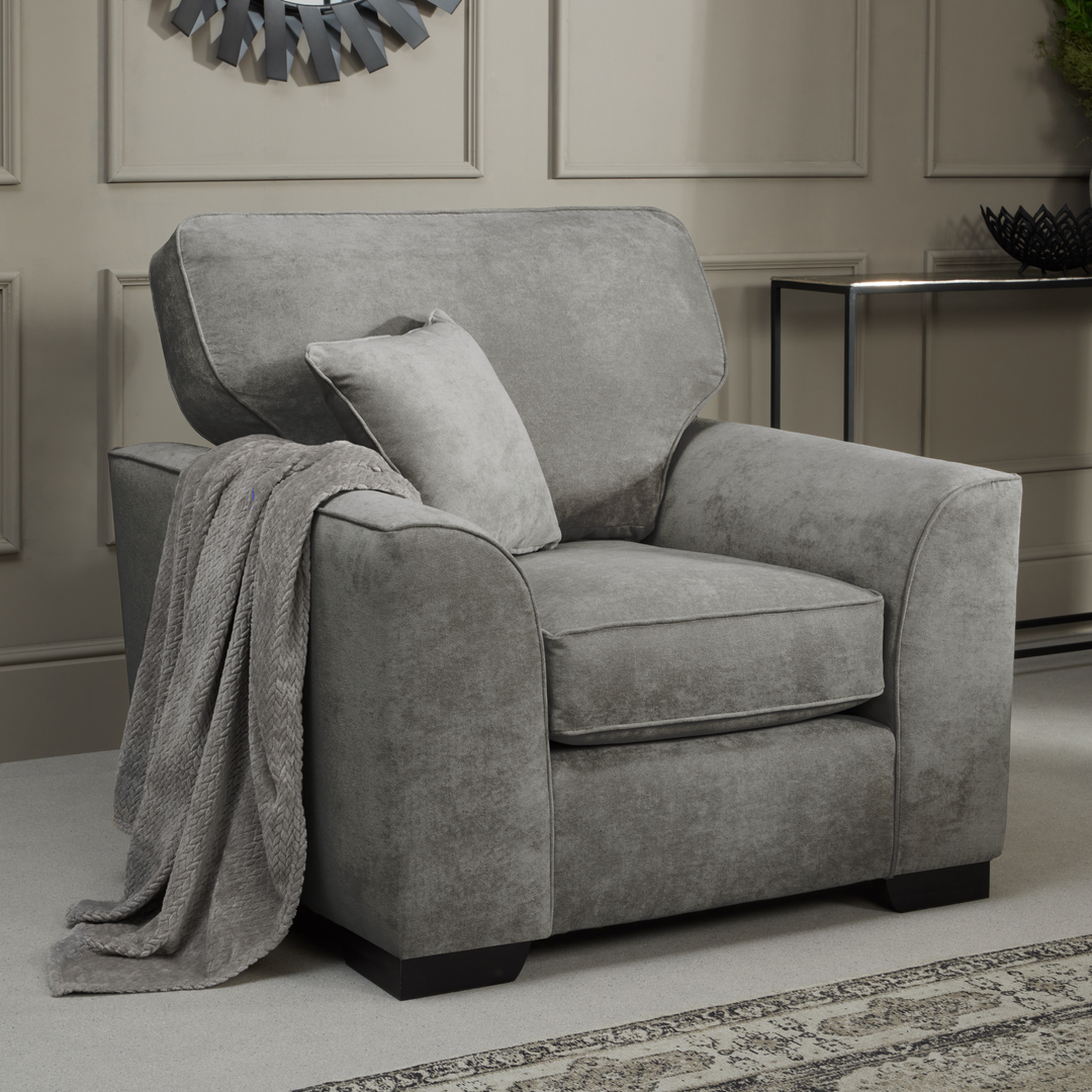 Richmond Fabric Armchair - Choice Of Fabrics - The Furniture Mega Store 