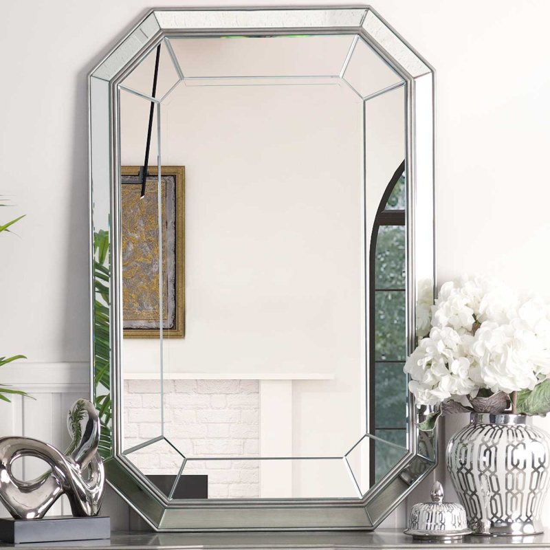 Lucca Grey Wall Mirror - 120cm - The Furniture Mega Store 