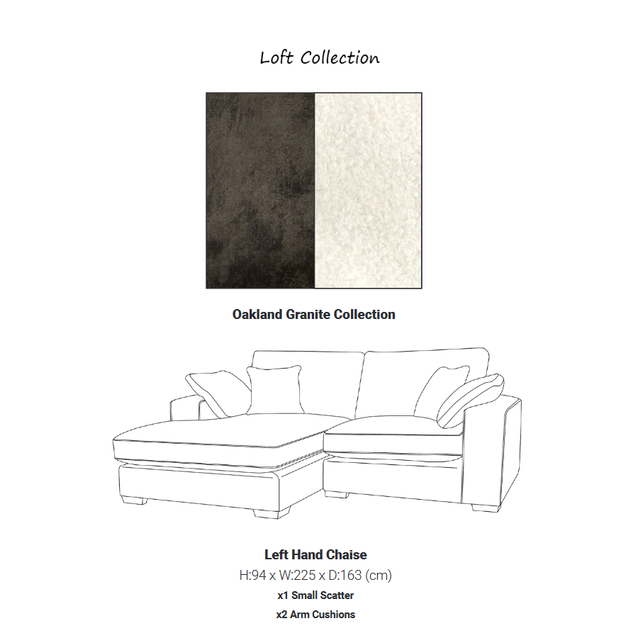 Loft Fabric Sofa Collection - Choice Of Sizes & Fabrics - The Furniture Mega Store 