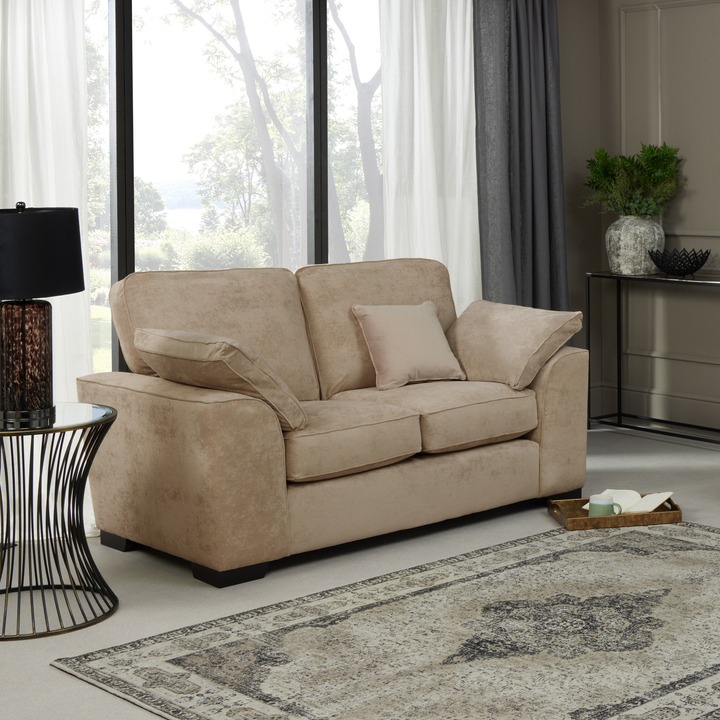 Richmond 3 Seater Sofa, 2 Seater Sofa, Armchair & Footstool Set - Choice Of Colours - The Furniture Mega Store 