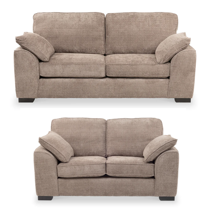 Odette Fabric 3 Seater & 2 Seater Sofa Set - Choice Of Colours - The Furniture Mega Store 