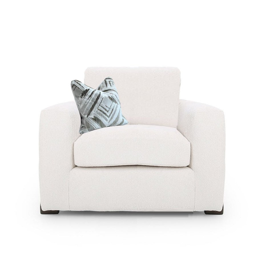 Axel Armchair & Love Chair Collection - Choice Of Pillow Or Standard Back, Fabrics & Feet - The Furniture Mega Store 