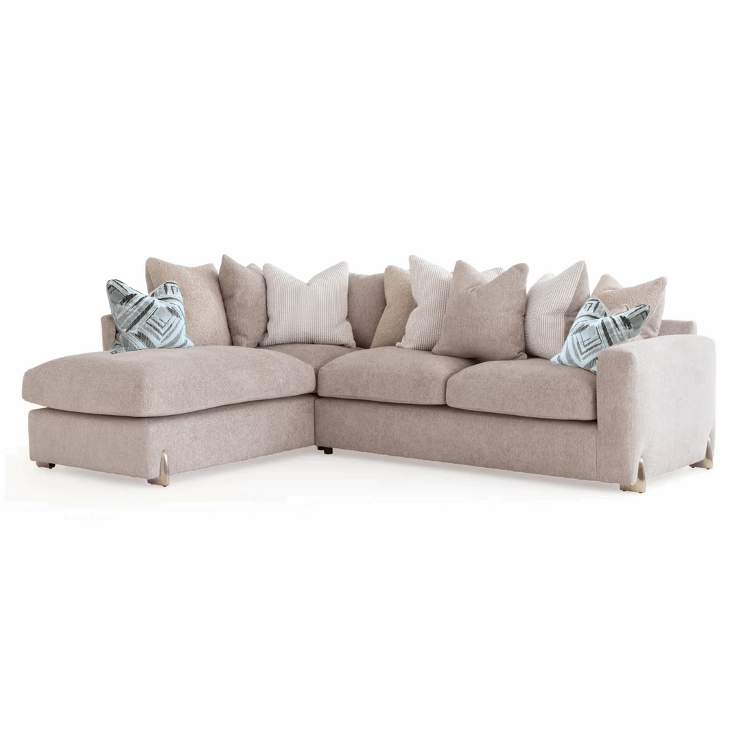 Axel Fabric Corner Sofa - Choice Of Pillow Or Standard Back, Fabrics & Feet