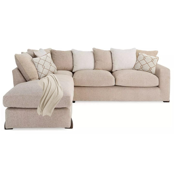 Axel Fabric Corner Sofa - Choice Of Pillow Or Standard Back, Fabrics & Feet