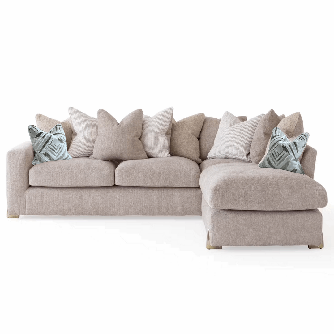 Axel Fabric Corner Sofa - Choice Of Pillow Or Standard Back, Fabrics & Feet