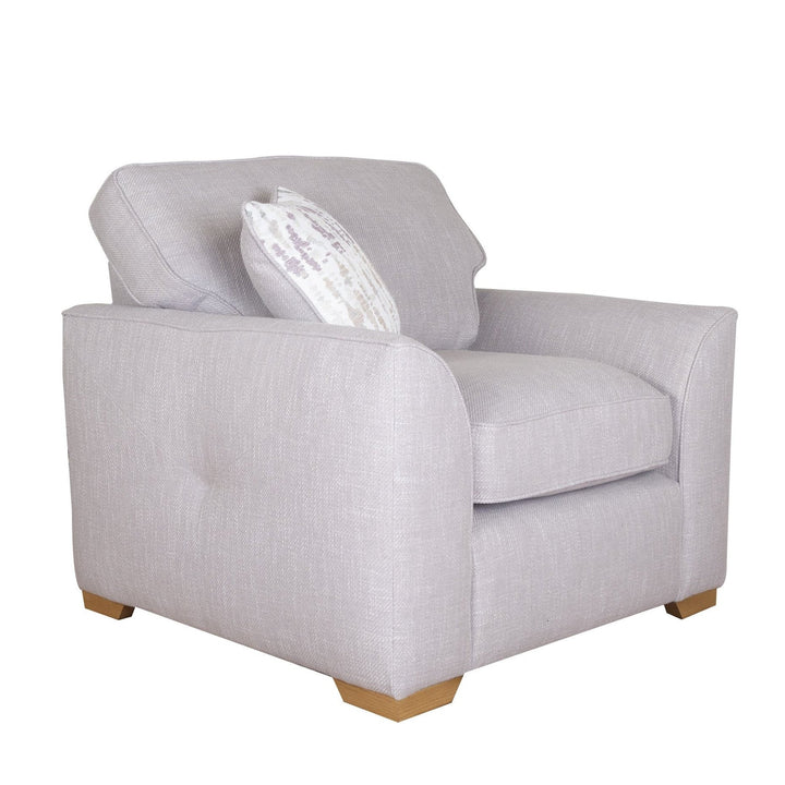 Lorna Armchair - Choice Of Fabrics & Feet - The Furniture Mega Store 