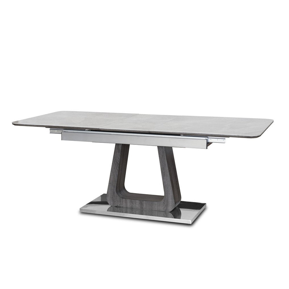 Zeus Grey Ceramic Extendable Dining Table - 160cm - 200cm - The Furniture Mega Store 