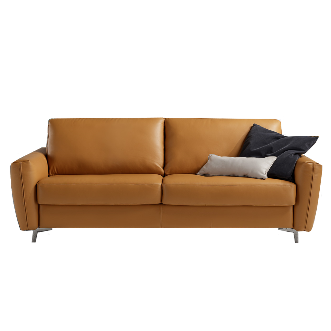 Weston Italian Leather Sofa Bed - Choice Of Sizes & Leathers - The Furniture Mega Store 