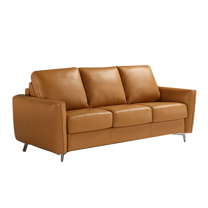 Weston Italian Leather Sofa Bed - Choice Of Sizes & Leathers - The Furniture Mega Store 