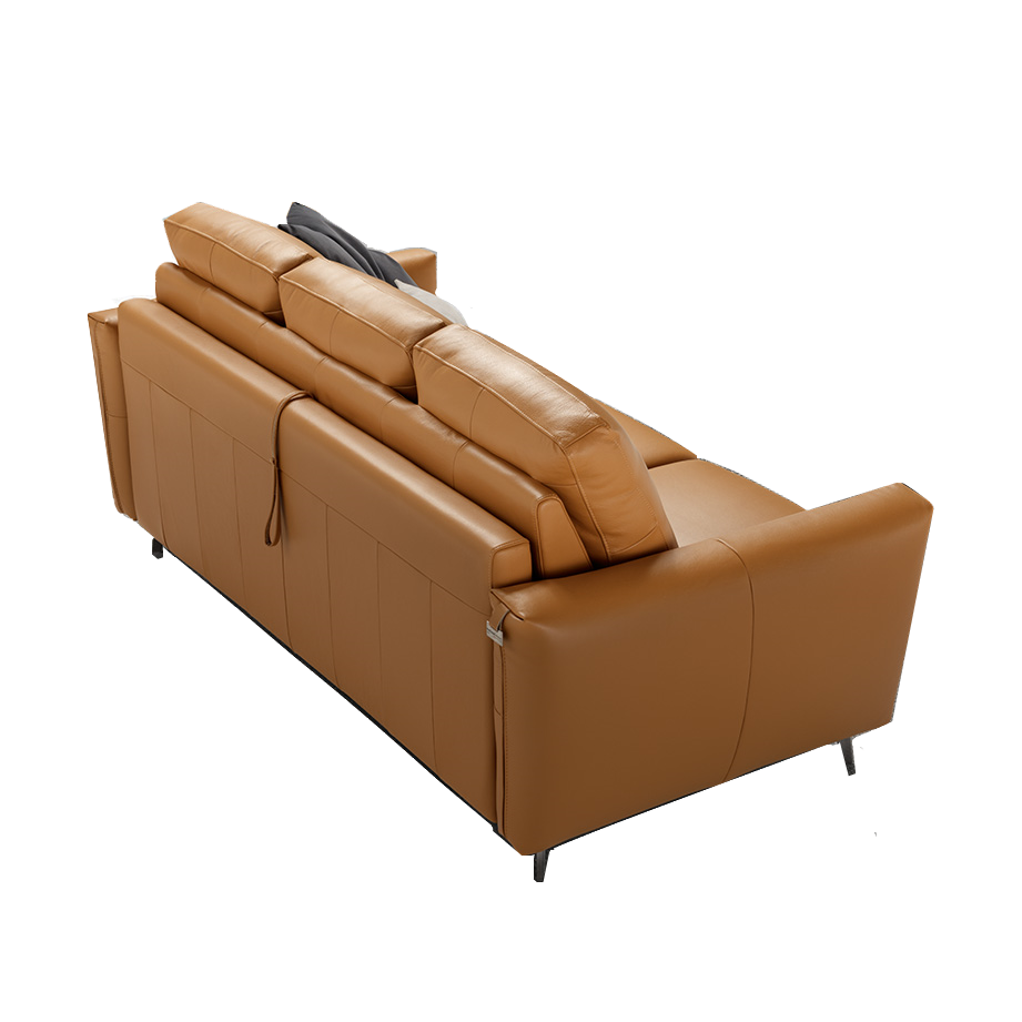 Weston Italian Leather Sofa Bed - Choice Of Sizes & Leathers - The Furniture Mega Store 