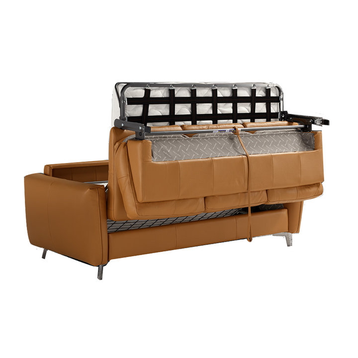 Weston Italian Leather Sofa Bed - Choice Of Sizes & Leathers - The Furniture Mega Store 