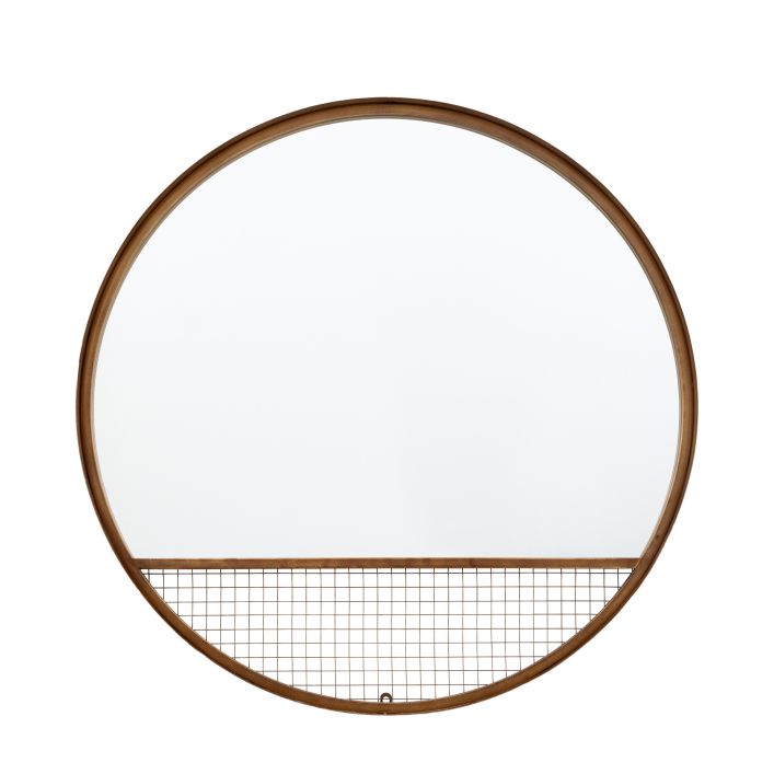 North Bronze Wall Mirror - 80cm - The Furniture Mega Store 