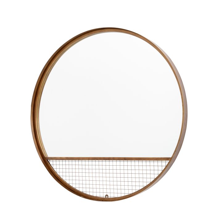 North Bronze Wall Mirror - 80cm - The Furniture Mega Store 