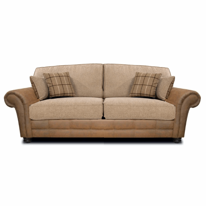 Darwin 3 Seater Sofa Bed - Choice Of Scatter Or Standard Back & Fabrics - The Furniture Mega Store 